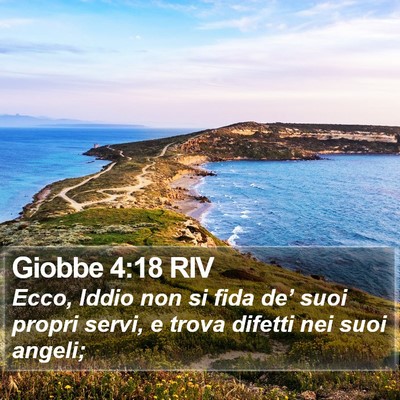 Giobbe 4:18 RIV Bible Verse Image