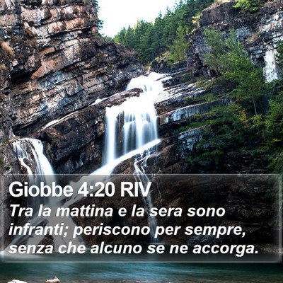 Giobbe 4:20 RIV Bible Verse Image