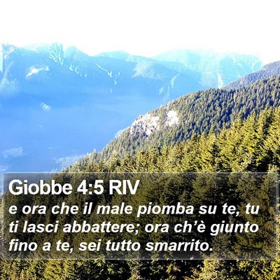Giobbe 4:5 RIV Bible Verse Image