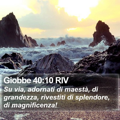 Giobbe 40:10 RIV Bible Verse Image