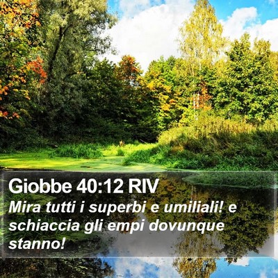Giobbe 40:12 RIV Bible Verse Image