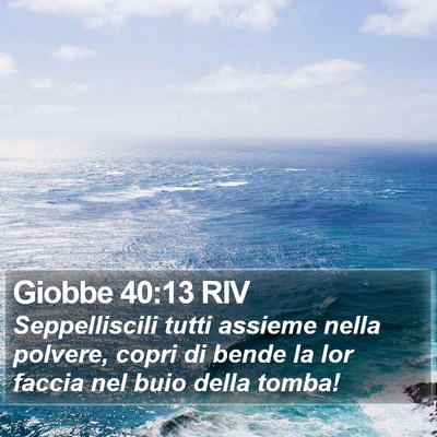 Giobbe 40:13 RIV Bible Verse Image
