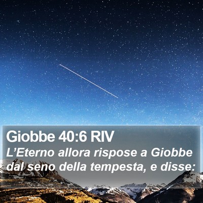 Giobbe 40:6 RIV Bible Verse Image