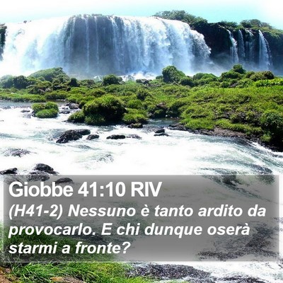 Giobbe 41:10 RIV Bible Verse Image