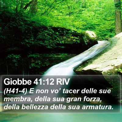 Giobbe 41:12 RIV Bible Verse Image