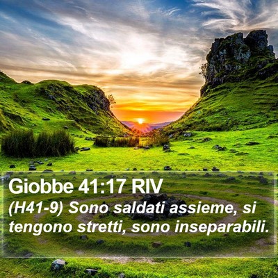 Giobbe 41:17 RIV Bible Verse Image