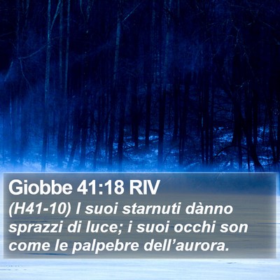 Giobbe 41:18 RIV Bible Verse Image