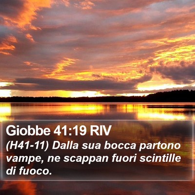 Giobbe 41:19 RIV Bible Verse Image