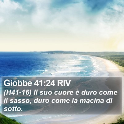 Giobbe 41:24 RIV Bible Verse Image