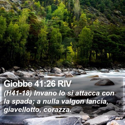 Giobbe 41:26 RIV Bible Verse Image