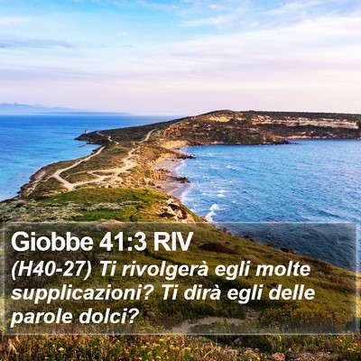 Giobbe 41:3 RIV Bible Verse Image