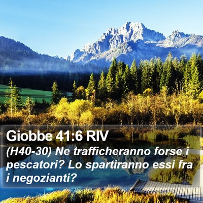 Giobbe 41:6 RIV Bible Verse Image