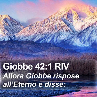 Giobbe 42:1 RIV Bible Verse Image