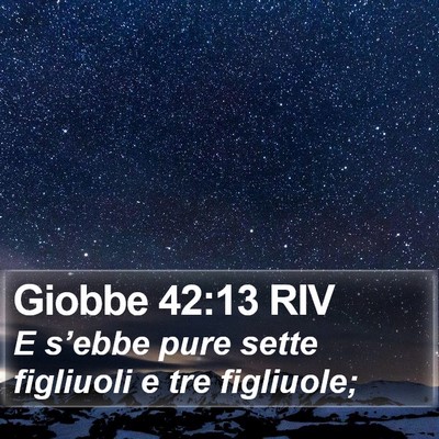 Giobbe 42:13 RIV Bible Verse Image