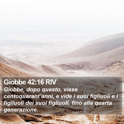 Giobbe 42:16 RIV Bible Verse Image
