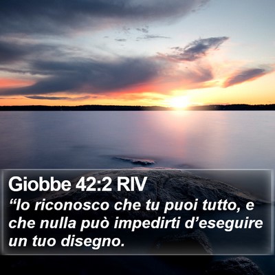 Giobbe 42:2 RIV Bible Verse Image
