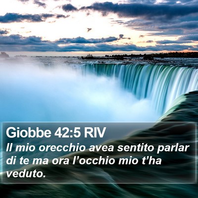 Giobbe 42:5 RIV Bible Verse Image