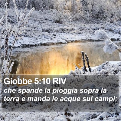 Giobbe 5:10 RIV Bible Verse Image