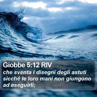 Giobbe 5:12 RIV Bible Verse Image
