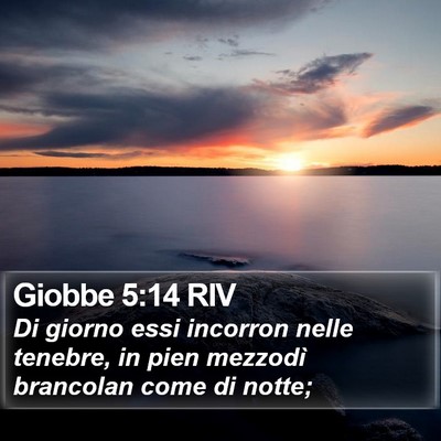 Giobbe 5:14 RIV Bible Verse Image