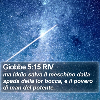 Giobbe 5:15 RIV Bible Verse Image