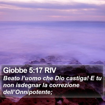 Giobbe 5:17 RIV Bible Verse Image