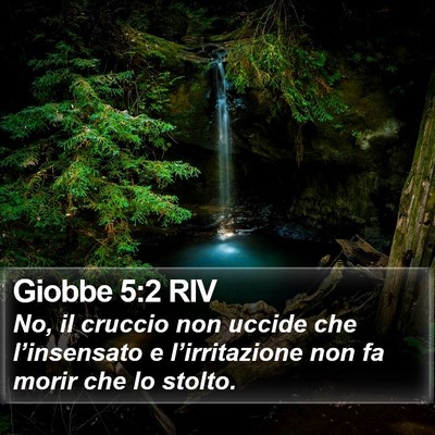 Giobbe 5:2 RIV Bible Verse Image