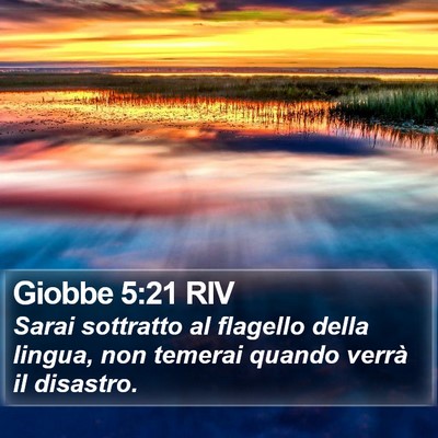 Giobbe 5:21 RIV Bible Verse Image