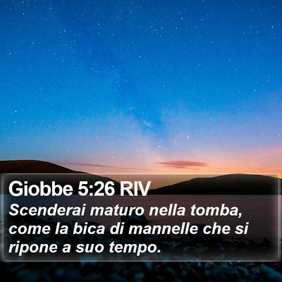 Giobbe 5:26 RIV Bible Verse Image