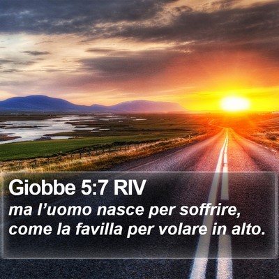Giobbe 5:7 RIV Bible Verse Image