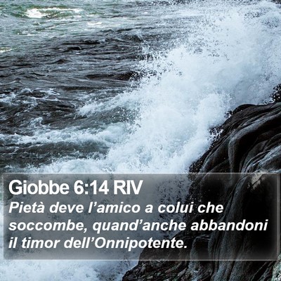 Giobbe 6:14 RIV Bible Verse Image