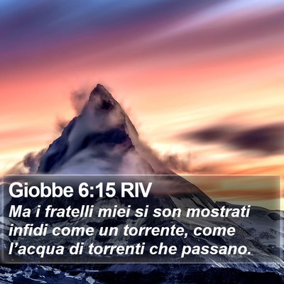 Giobbe 6:15 RIV Bible Verse Image