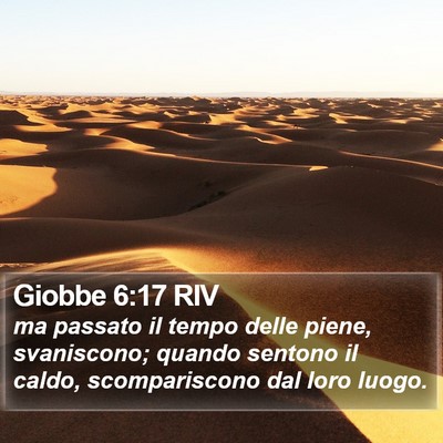 Giobbe 6:17 RIV Bible Verse Image