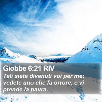 Giobbe 6:21 RIV Bible Verse Image