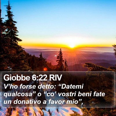 Giobbe 6:22 RIV Bible Verse Image