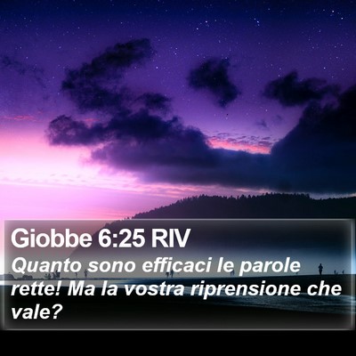 Giobbe 6:25 RIV Bible Verse Image