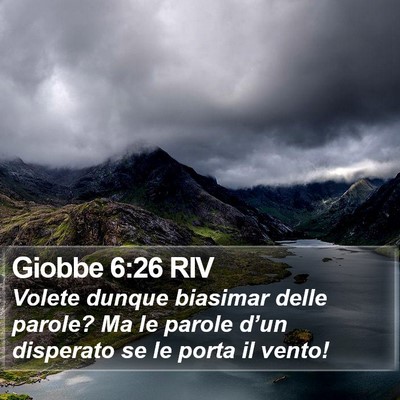 Giobbe 6:26 RIV Bible Verse Image