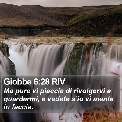 Giobbe 6:28 RIV Bible Verse Image