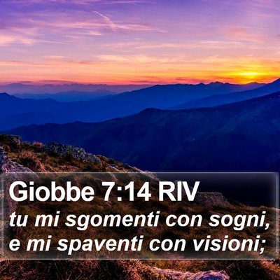Giobbe 7:14 RIV Bible Verse Image