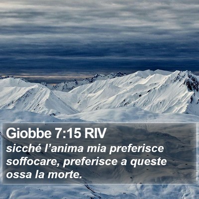 Giobbe 7:15 RIV Bible Verse Image