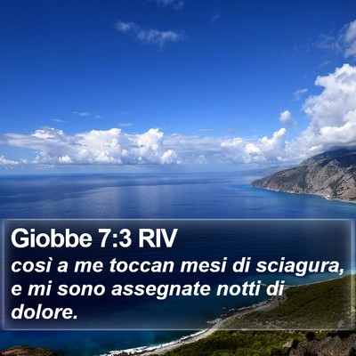 Giobbe 7:3 RIV Bible Verse Image