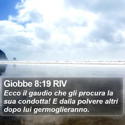 Giobbe 8:19 RIV Bible Verse Image