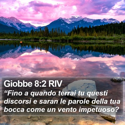 Giobbe 8:2 RIV Bible Verse Image