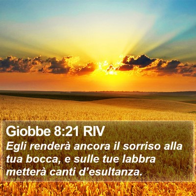 Giobbe 8:21 RIV Bible Verse Image