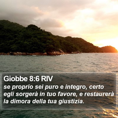 Giobbe 8:6 RIV Bible Verse Image