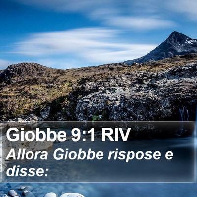 Giobbe 9:1 RIV Bible Verse Image