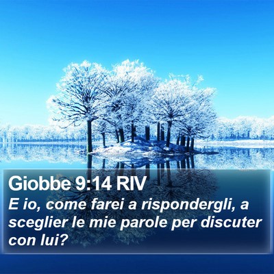 Giobbe 9:14 RIV Bible Verse Image