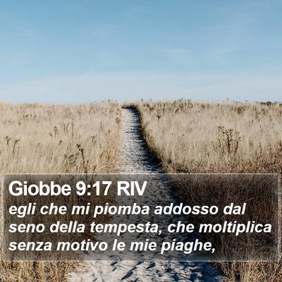 Giobbe 9:17 RIV Bible Verse Image