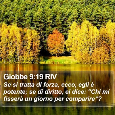 Giobbe 9:19 RIV Bible Verse Image