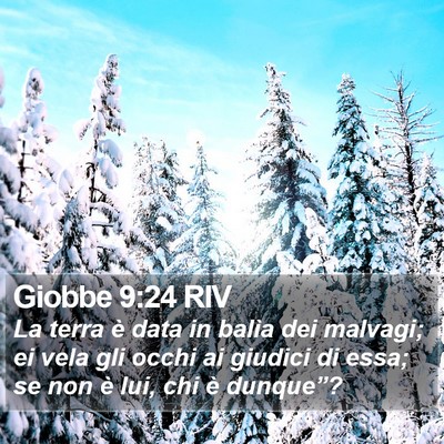 Giobbe 9:24 RIV Bible Verse Image